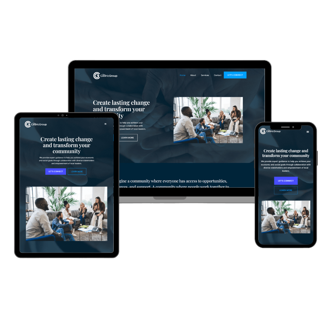 cedricgrp responsive website mockup