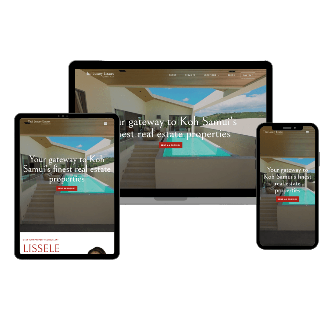 thai luxury responsive website mockup